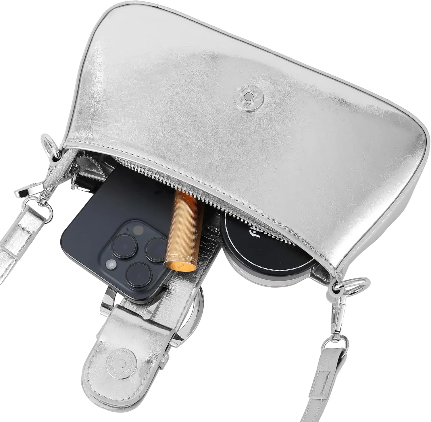 Clutch Purse for Women - Evening Purse Small PU Leather Shoulder Bag, Designer Zipper Close Handbag