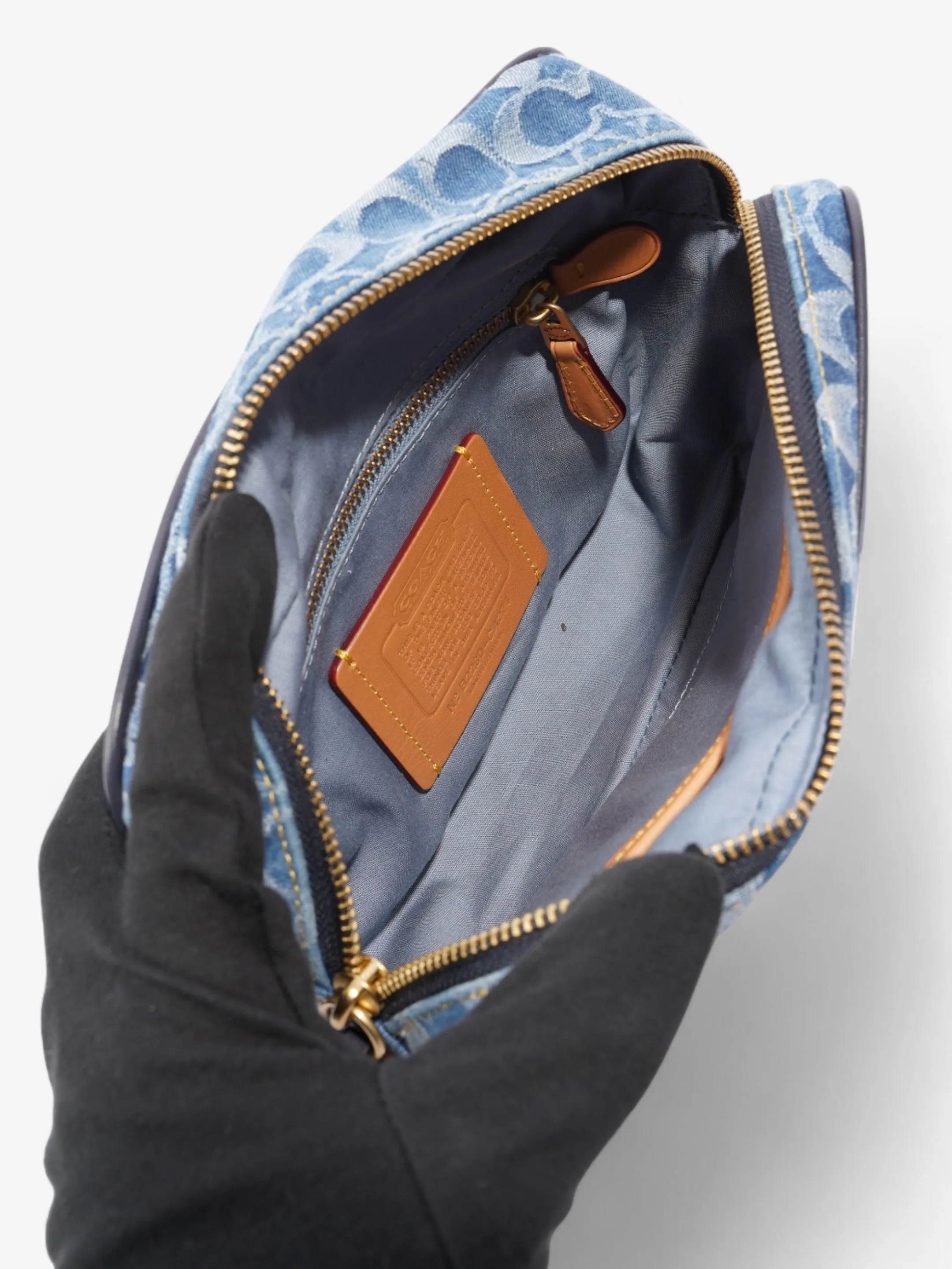 Coach Flight Bag Signature Denim / Red Denim