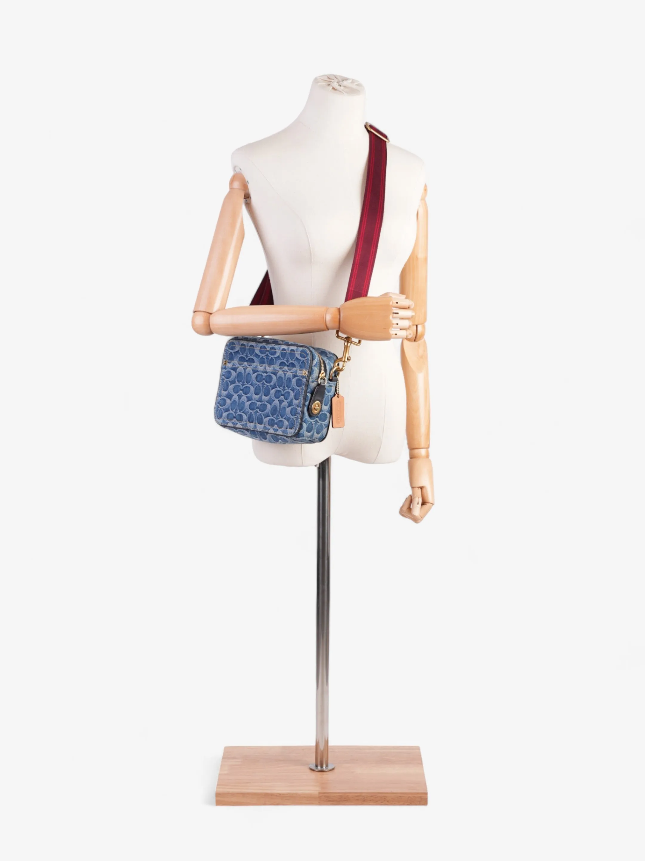 Coach Flight Bag Signature Denim / Red Denim