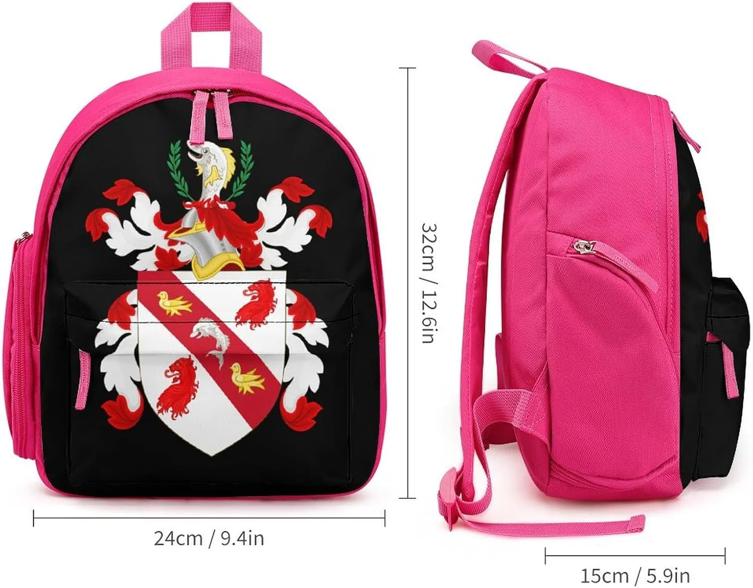 Coat of Arms of Benjamin Franklin Travel Backpack Water Resistant Luggage Daypack Business Weekender Bag for Men Women