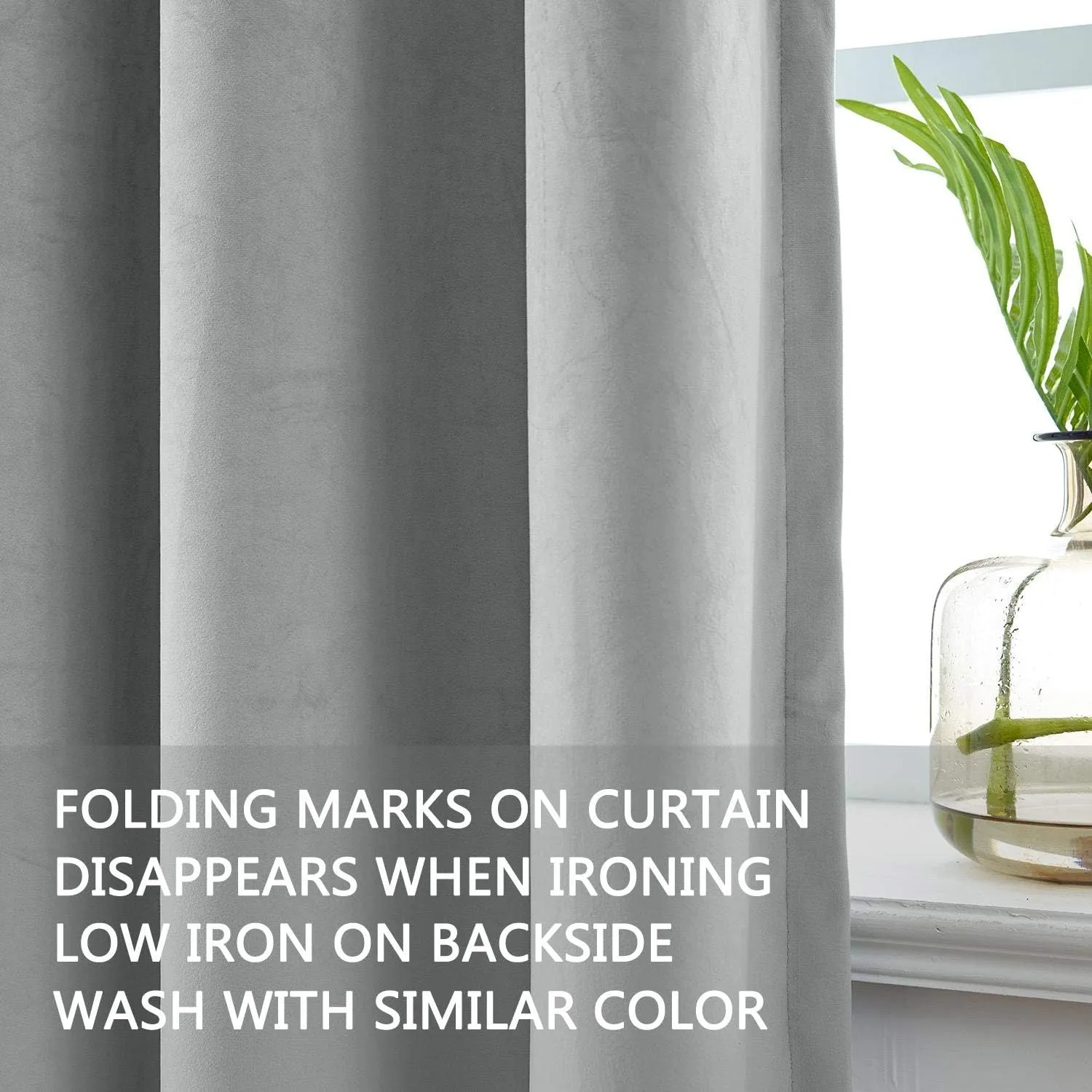 cololeaf Home Theater Movie Velvet Christmas Curtain Panel Drapes,Flat Hooks for Track - Grey 100W x 96L inch (1 Panel) for Concert Stage Hall Club,Party backdrops,Wedding backdrops
