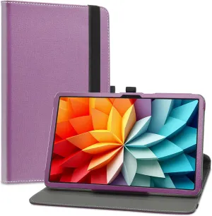 Compatible with DOOGEE T36 Case,Blackview Mega2 Case,MEGA 2 WiFi Case,360 Degree Rotation Stand PU Cover for 12" DOOGEE T36/Blackview Mega2/OSCAL Pad 100/Blackview MEGA 2 WIFITablet,Purple