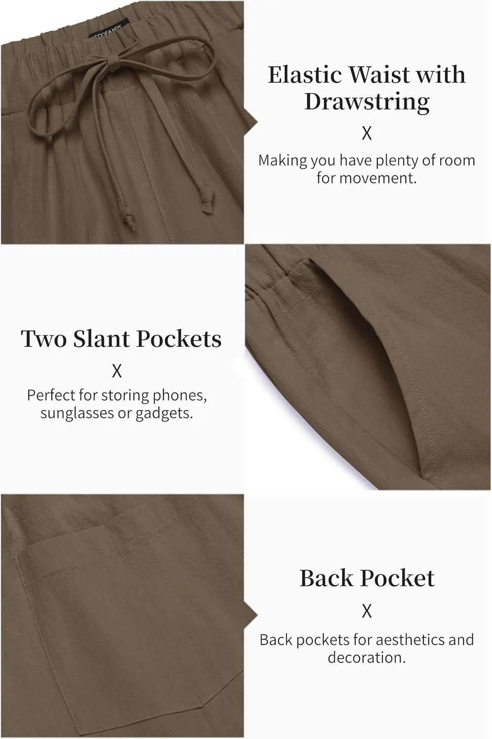 COOFANDY Men's 2 Pieces Cotton Linen Set Long Sleeve Henley Shirts Casual Beach Pants With Pockets Summer Yoga Outfits