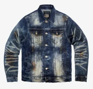 Copper Rivet Denim Jacket (Tan Wash)