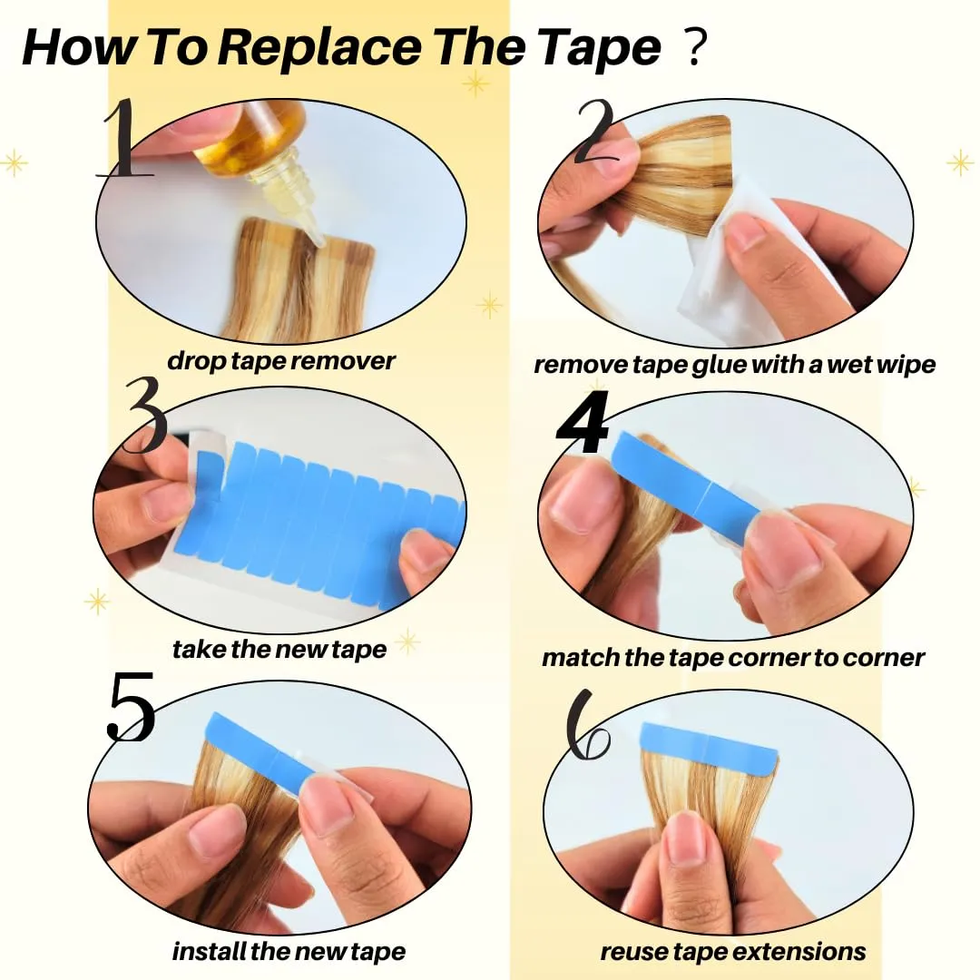 Copper Tape in Hair Extensions Human Hair Invisible 16 Inch Tape in Human Hair Extensions for Women