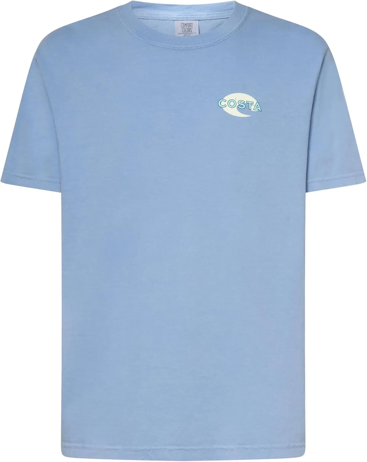 Costa Del Mar Mens Cannery Row Tuna T-Shirt, Washed Denim, Medium