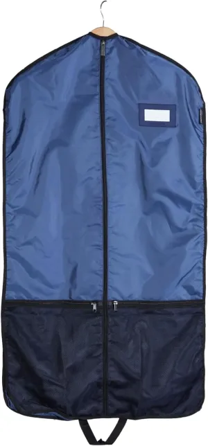 Covermates Keepsakes Deluxe Garment Bag Set - Premium Polyester - Full Length Zipper - ID Window - Carrying Handles - Stowaway Pouch - Closet Storage, Blue