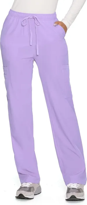 COZYFIT Straight Leg Scrub Pants for Women, Drawstring Soft Stretch, Anti-Wrinkle Women's Scrub Pants with 6 Pockets