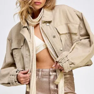 Cropped Utility Jacket