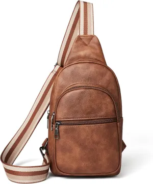 Crossbody Bags for Women Men Sling Bag 5 Pockets Fanny Pack Sling Backpack Chest Daypack Travel Purse Anti Theft