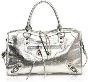 Crossbody Tote Bag for Women – Rivet Studded Hobo Shoulder Purse, Trendy Goth Work Boston Bag