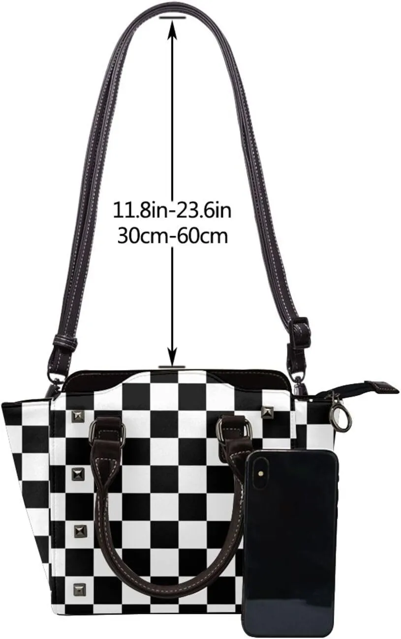 Crossbody Tote Bags for Women Faux Leather Rivet Bag Rivet Shoulder Bag Work Bag