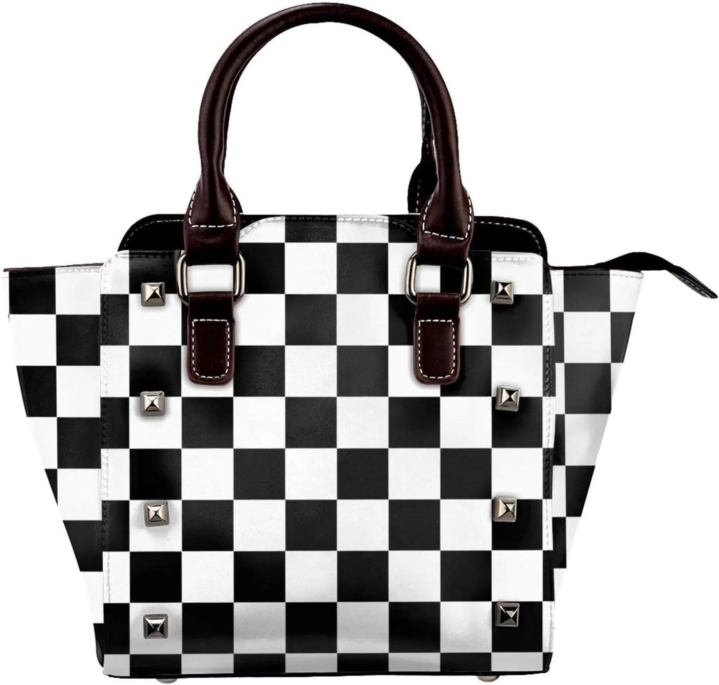 Crossbody Tote Bags for Women Faux Leather Rivet Bag Rivet Shoulder Bag Work Bag