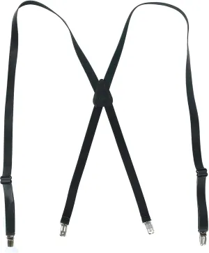 CTM® Coated Leather Clip-End 3/4 Inch Suspenders