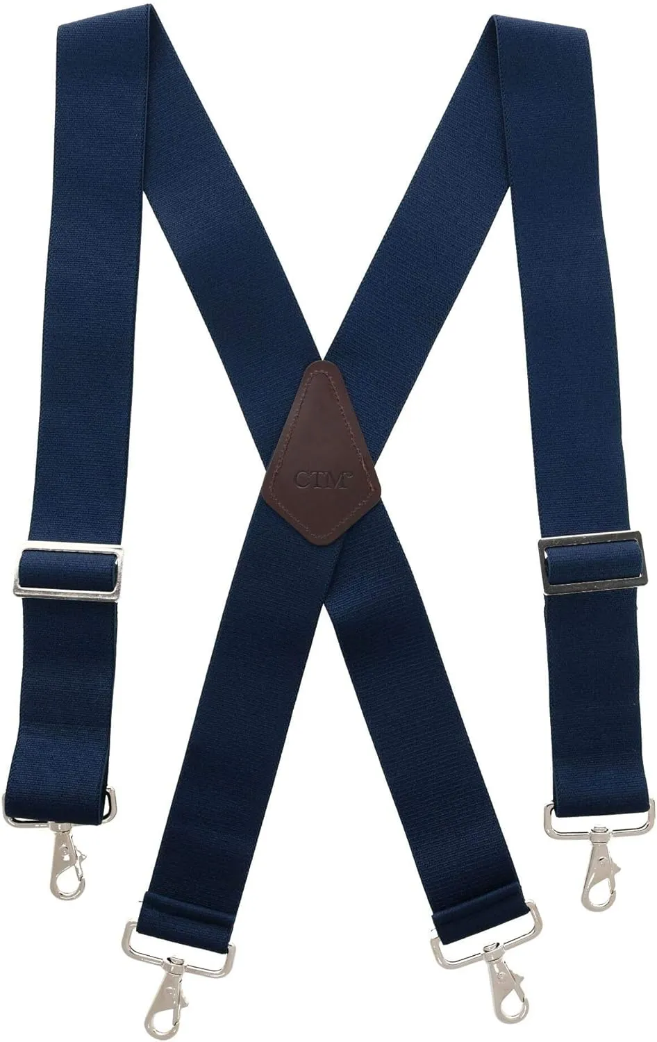 CTM® Men's Industrial Terry Logger Suspenders with Metal Swivel Hook Ends