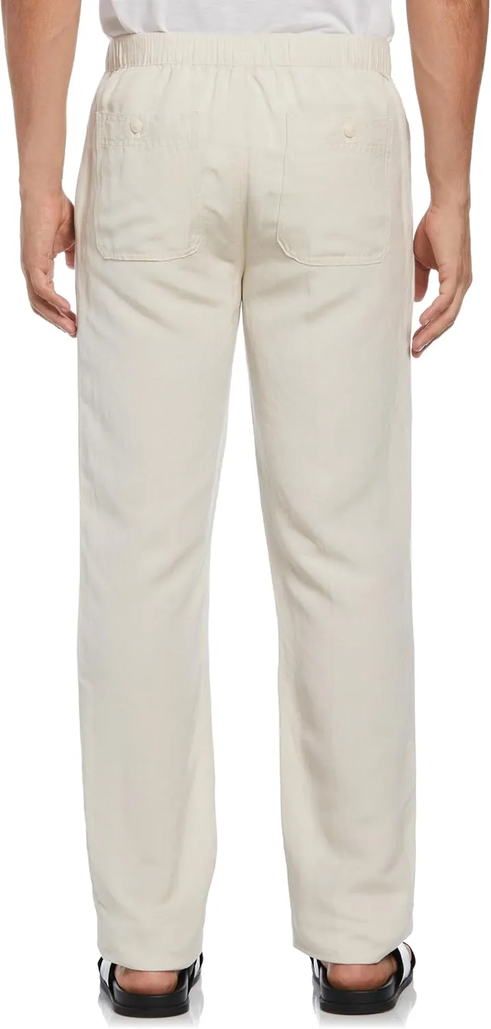 Cubavera Men's Linen-Blend Drawstring Pants with Pockets, Stretch Fabric, Lightweight & Breathable, 30" & 32" Inseams