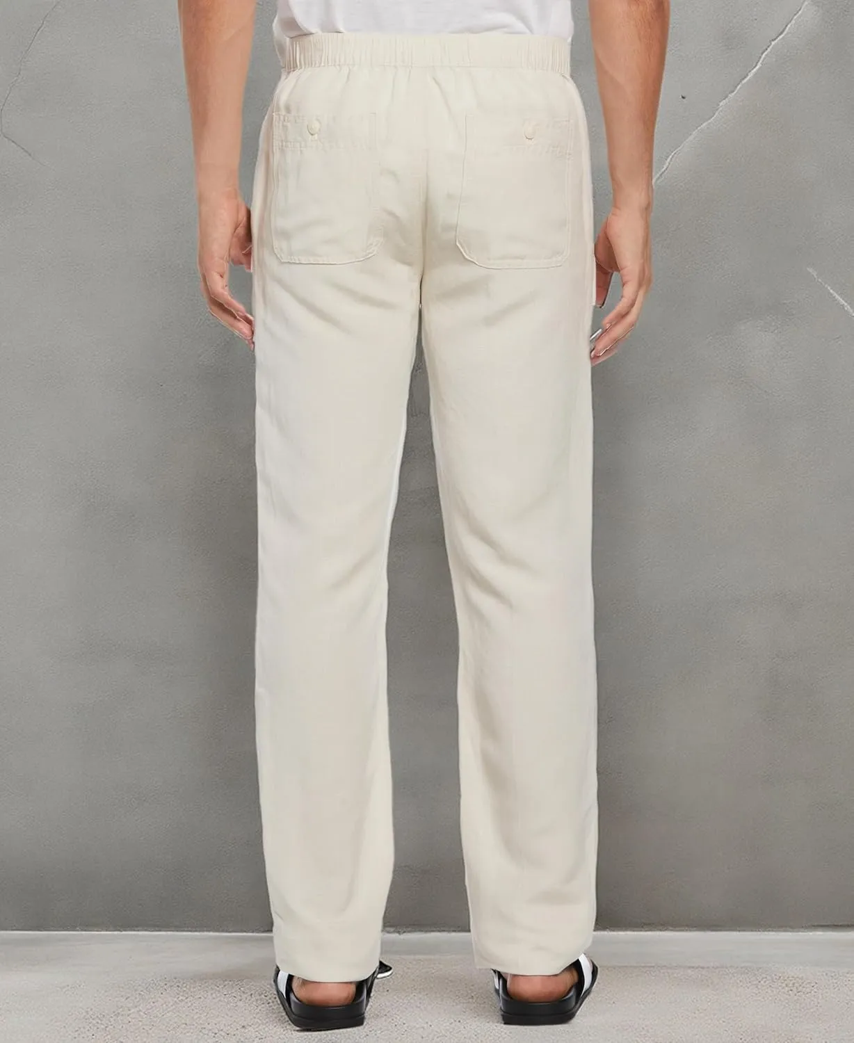 Cubavera Men's Linen-Blend Drawstring Pants with Pockets, Stretch Fabric, Lightweight & Breathable, 30" & 32" Inseams