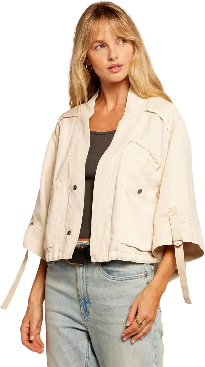 Current/Elliott Women's The Blissful Lightweight Jacket Relaxed Fit