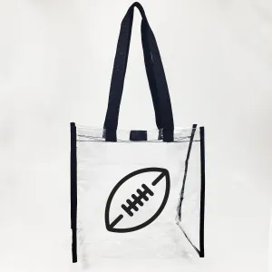 Custom Clear Tote Bag for Stadium with Hook and Loop Closure - Clear Tote Bags With Your Logo - ST3121