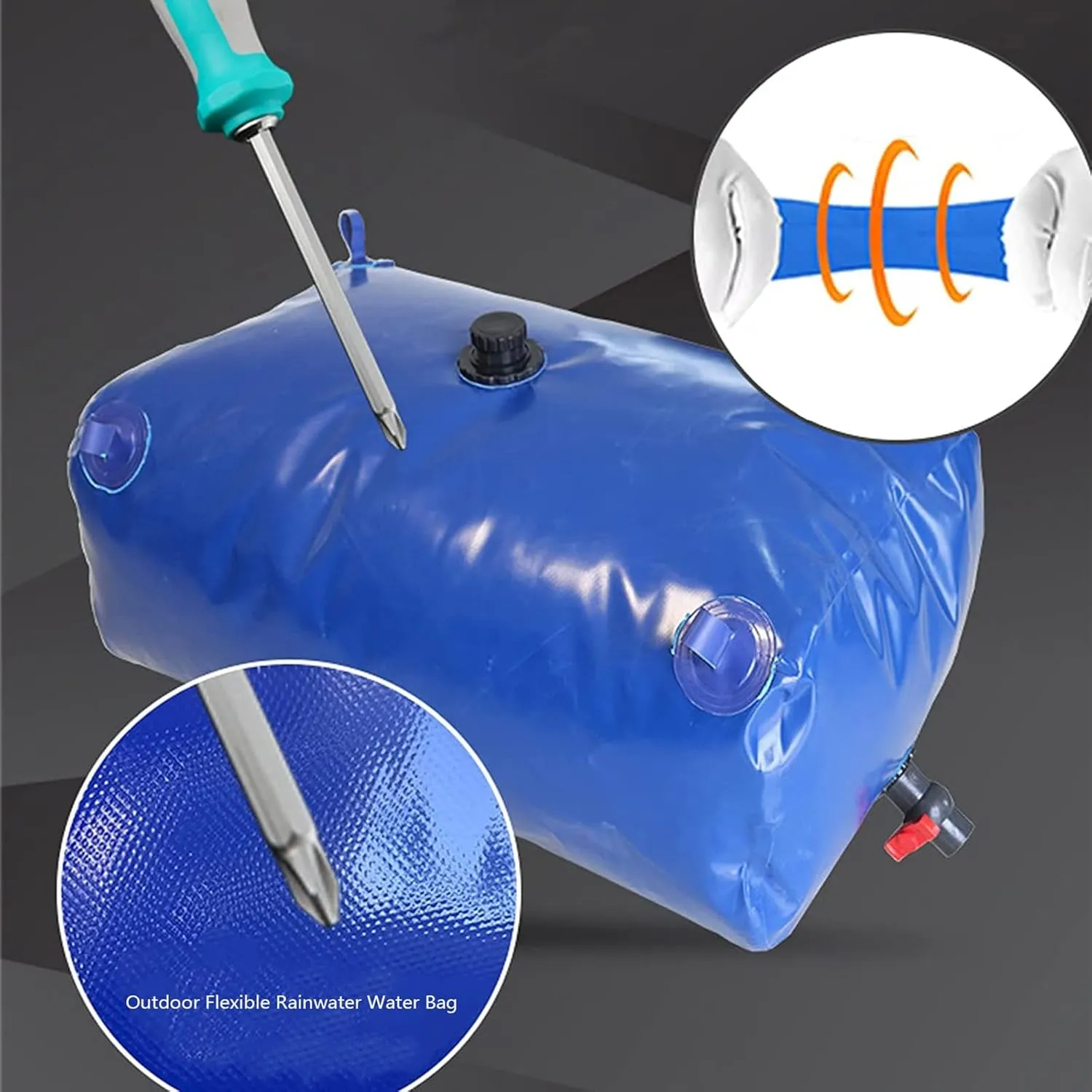 Customizable Outdoor Flexible rainwater Bag, Large-Capacity Water Storage Bag,Potable Water Storage Water Storage Bladder, Household Drinking Water Storage Container ( Size : 1x0.7x0.35m/240 L/63 gall