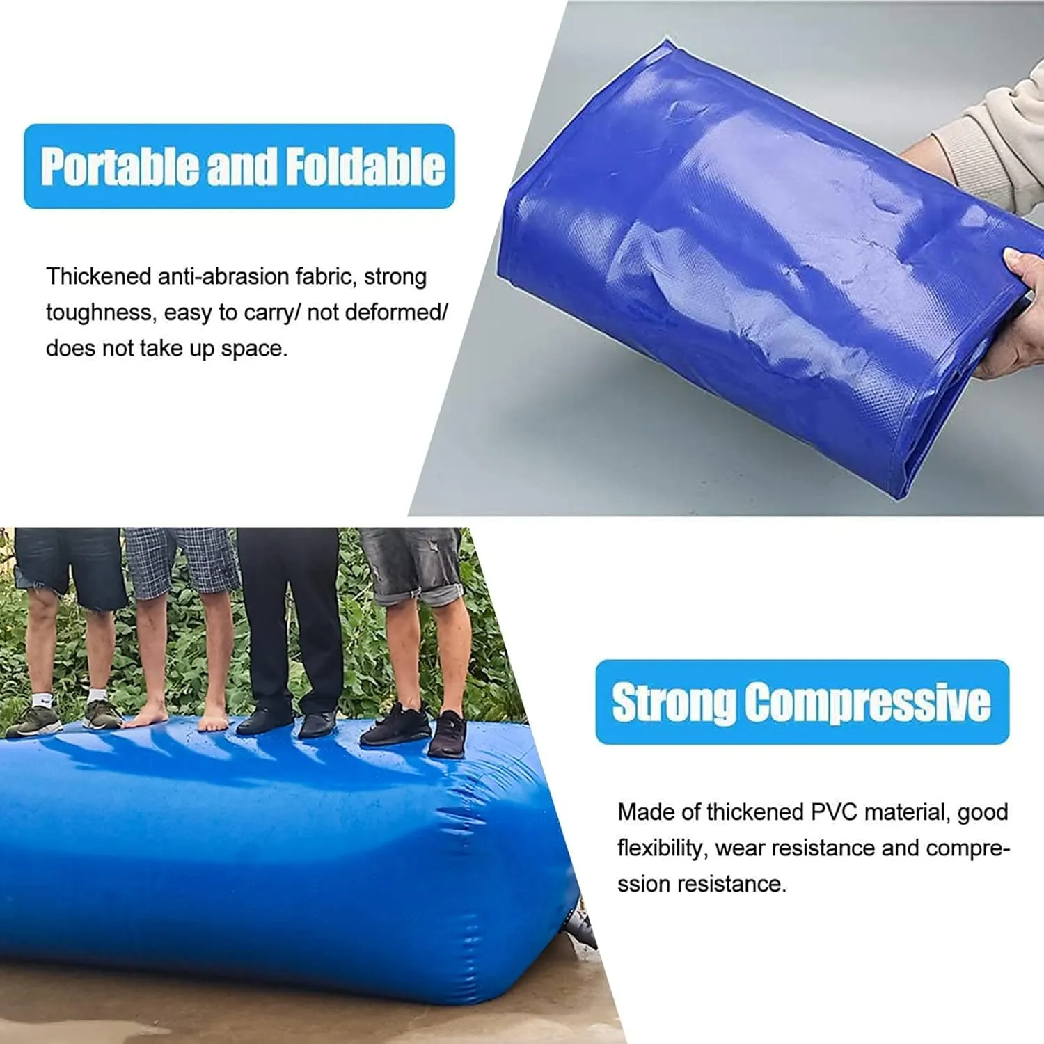 Customizable Outdoor Flexible rainwater Bag, Large-Capacity Water Storage Bag,Potable Water Storage Water Storage Bladder, Household Drinking Water Storage Container ( Size : 1x0.7x0.35m/240 L/63 gall