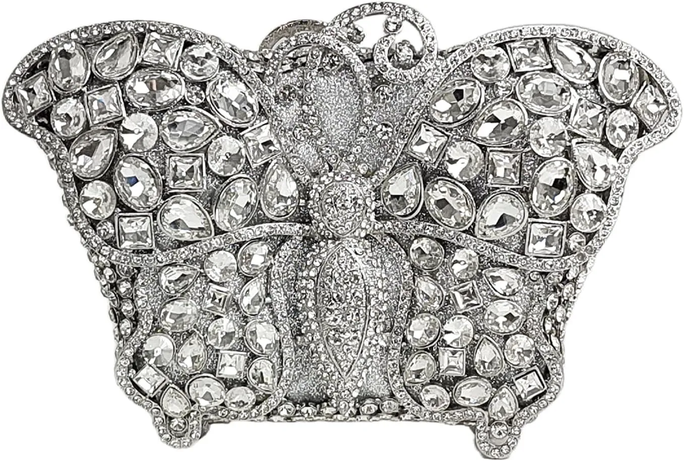 Cute Butterfly Evening Bag Bling Rhinestone Purse Animal Crystal Clutch for Wedding Prom Party Handbag