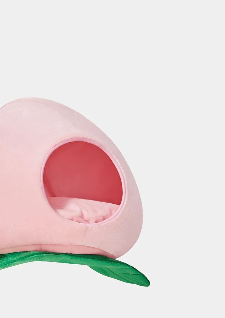 Cute Pink Peach Cat Dog Pets House Bed