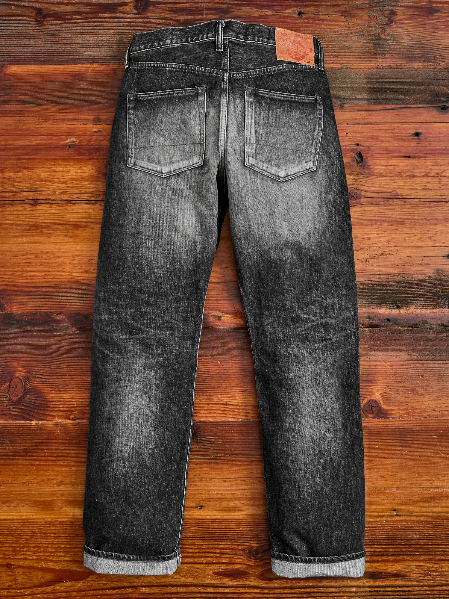 D1891UBS 13oz Washed Black Selvedge Denim - Regular Straight Fit