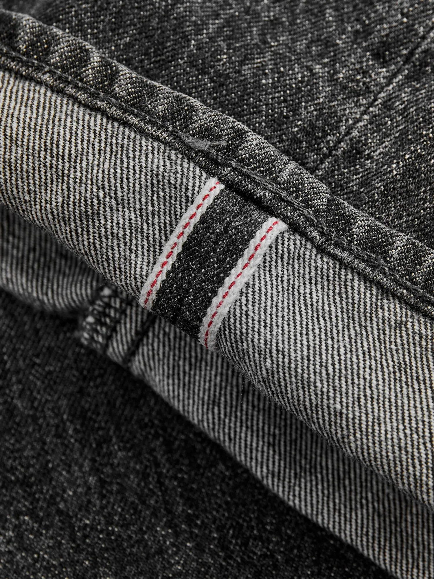 D1891UBS 13oz Washed Black Selvedge Denim - Regular Straight Fit