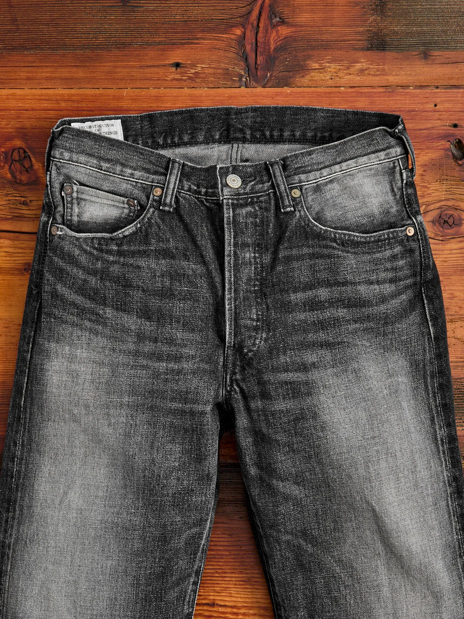 D1891UBS 13oz Washed Black Selvedge Denim - Regular Straight Fit