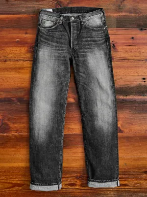 D1891UBS 13oz Washed Black Selvedge Denim - Regular Straight Fit