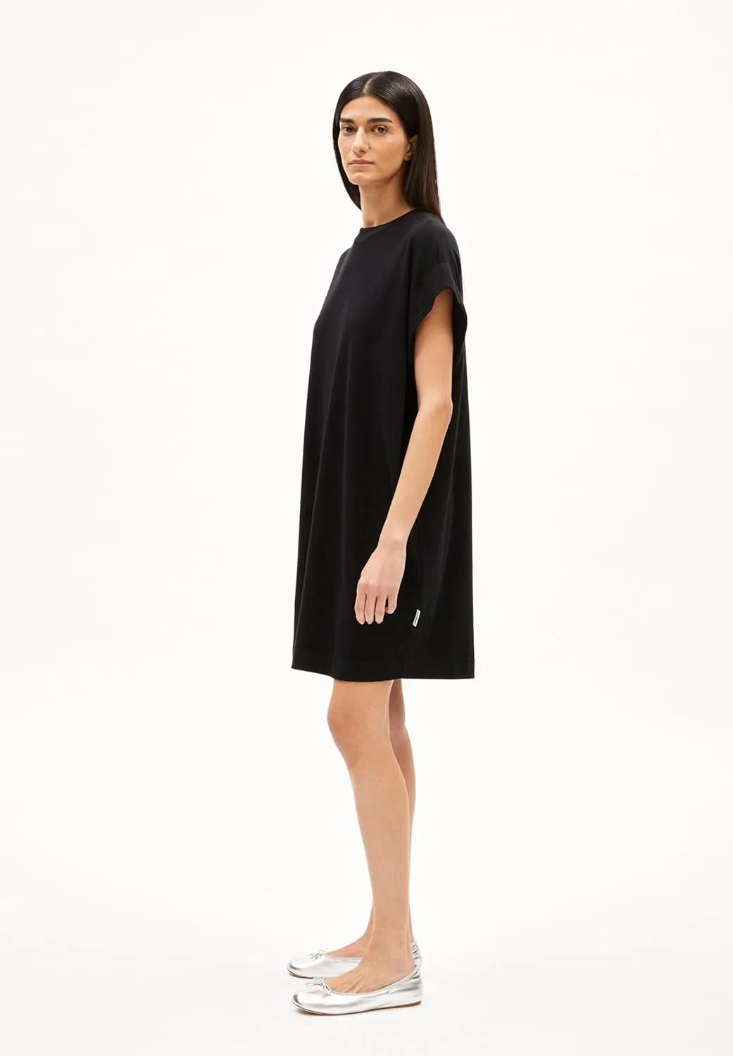DAARIXA Linen Women's Jersey Crew Neck Oversized Fit Dresses