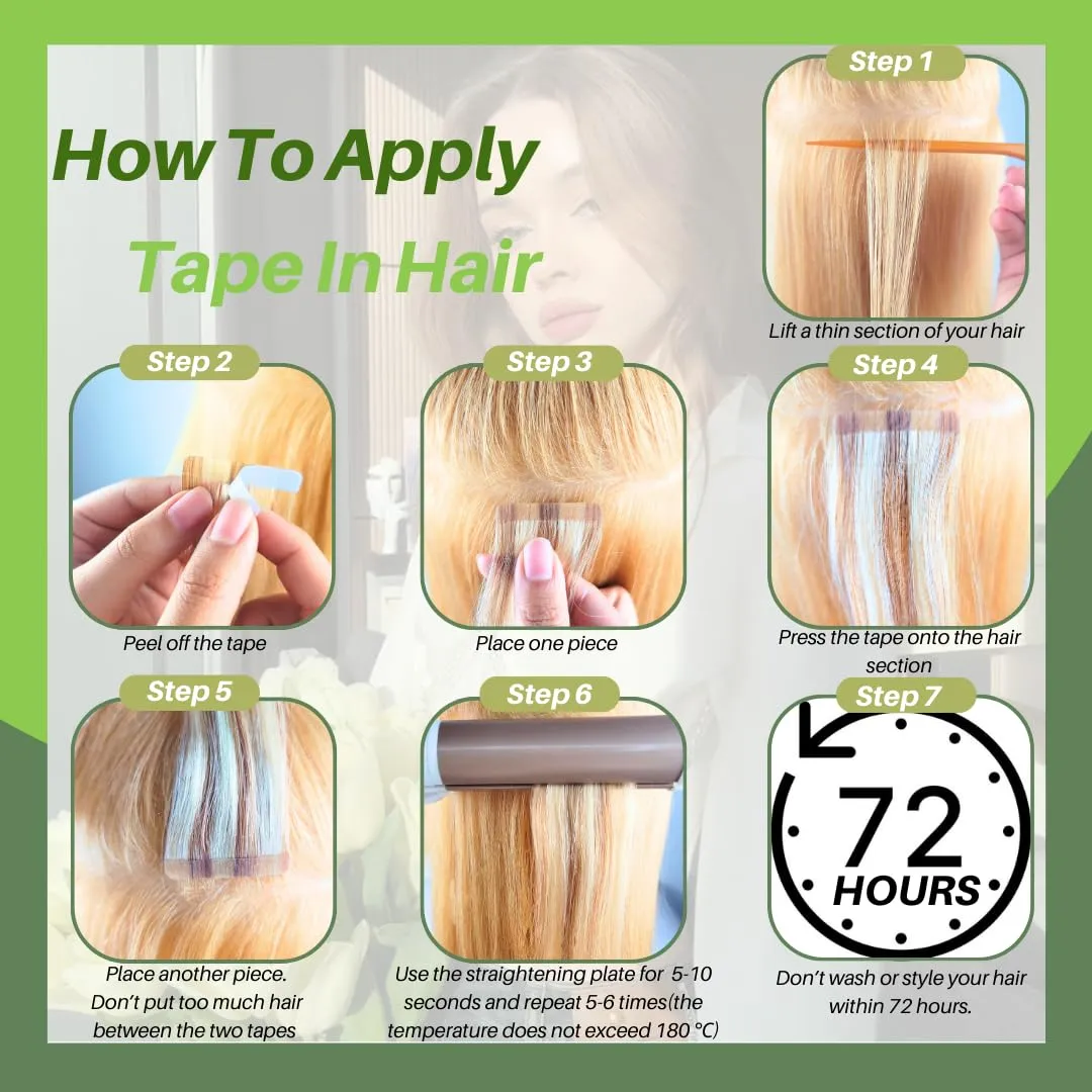 Dark Brown Tape in Hair Extensions Human Hair for Women Invisible 16 InchRemy Human Hair Extensions Tape in Hair