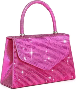 Dasein Women's Evening Bag Party Clutches Wedding Purses Cocktail Prom Handbags with Frosted Glittering