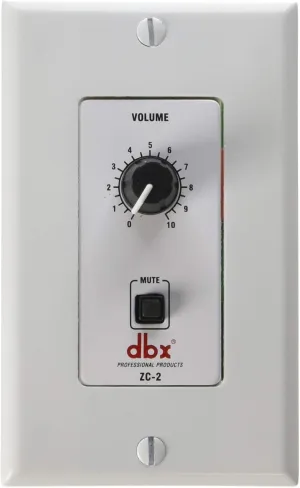 dbx ZC-2 Wall-Mounted Zone Controller White