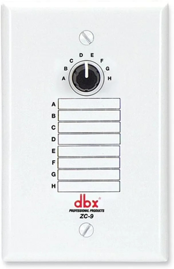 dbx ZC-9 Wall-Mounted Zone Controller