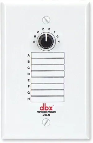 dbx ZC-9 Wall-Mounted Zone Controller