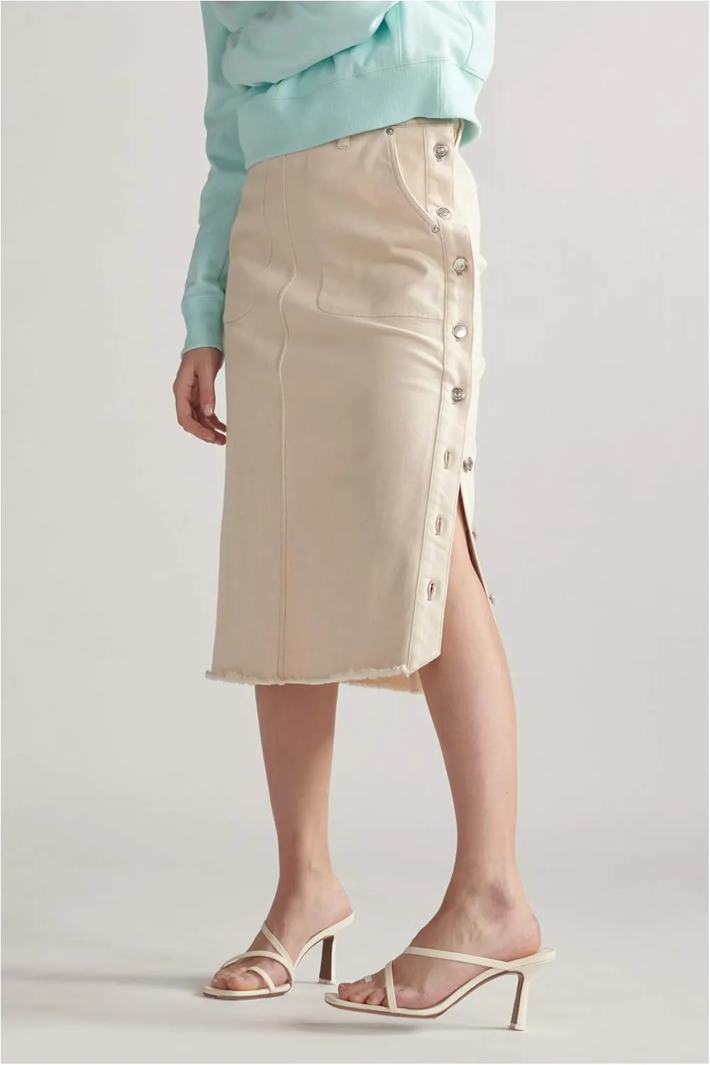 Denim Midi Skirt