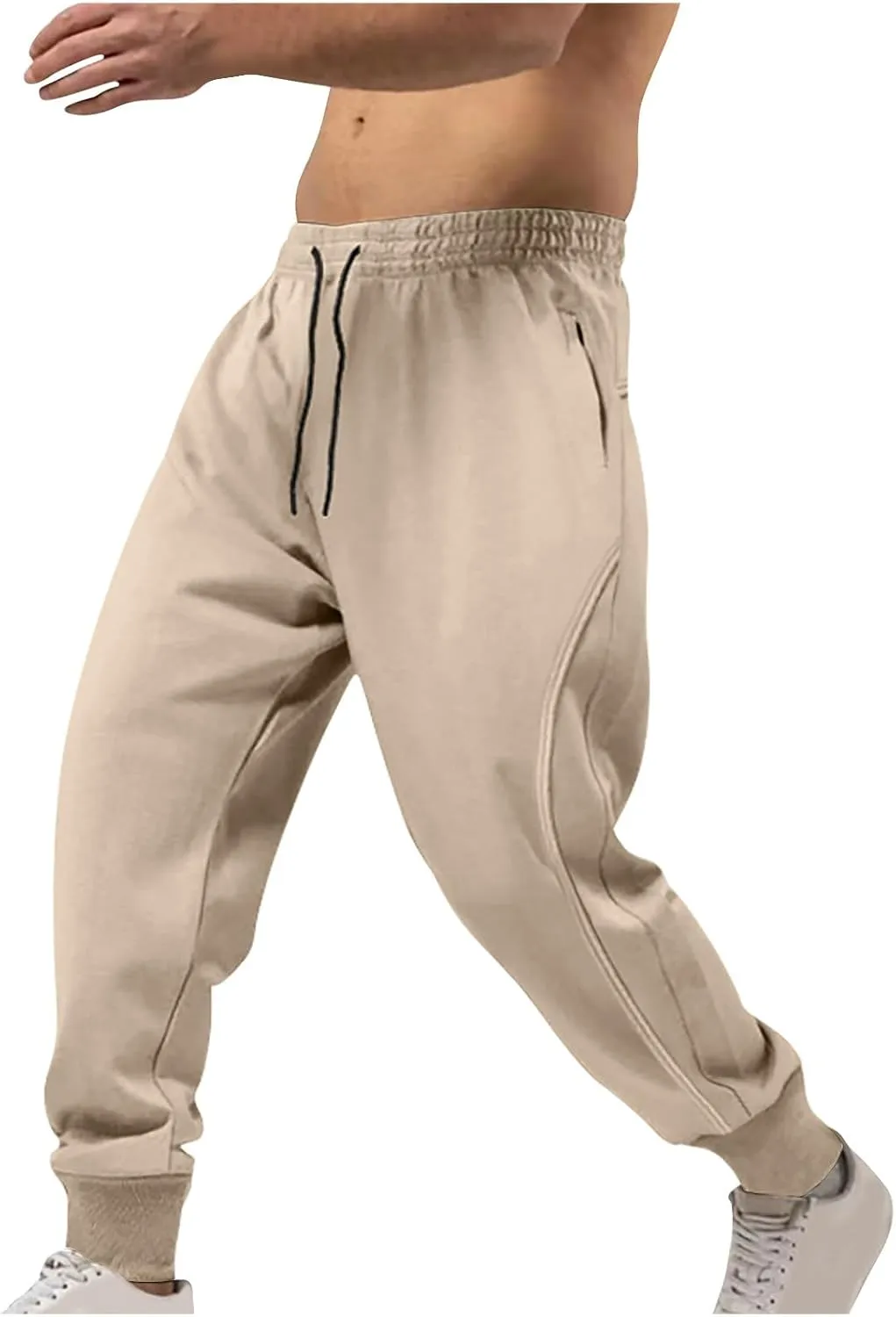 Designer Loose Jogger Drawstring Sweatpants with Pockets Tapered Leg Jogging Running Workout Pants Y2K Streetwear