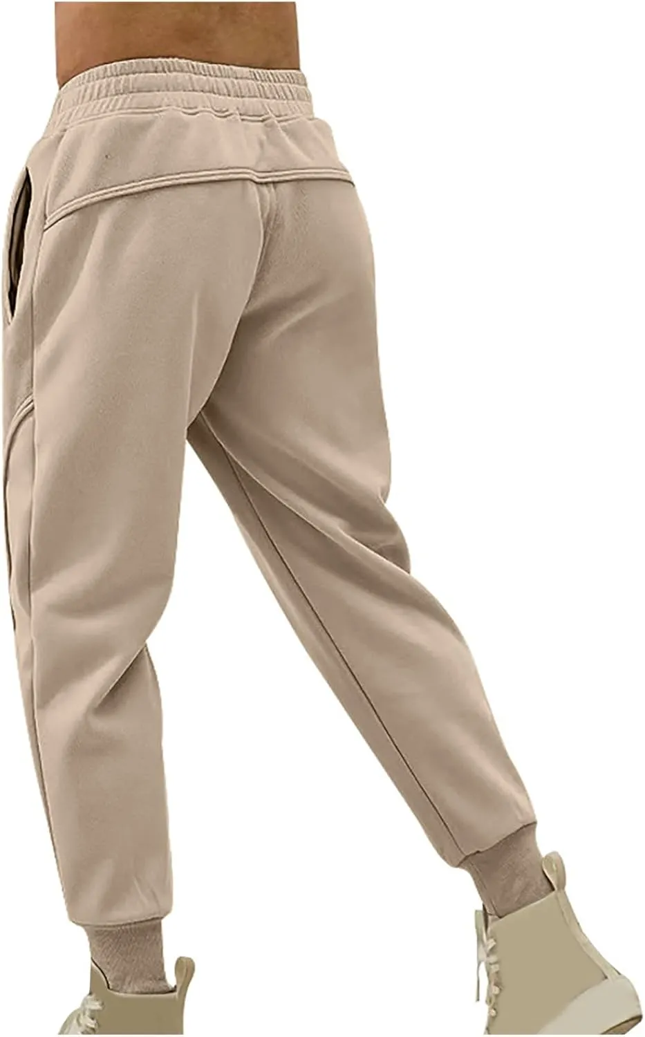 Designer Loose Jogger Drawstring Sweatpants with Pockets Tapered Leg Jogging Running Workout Pants Y2K Streetwear