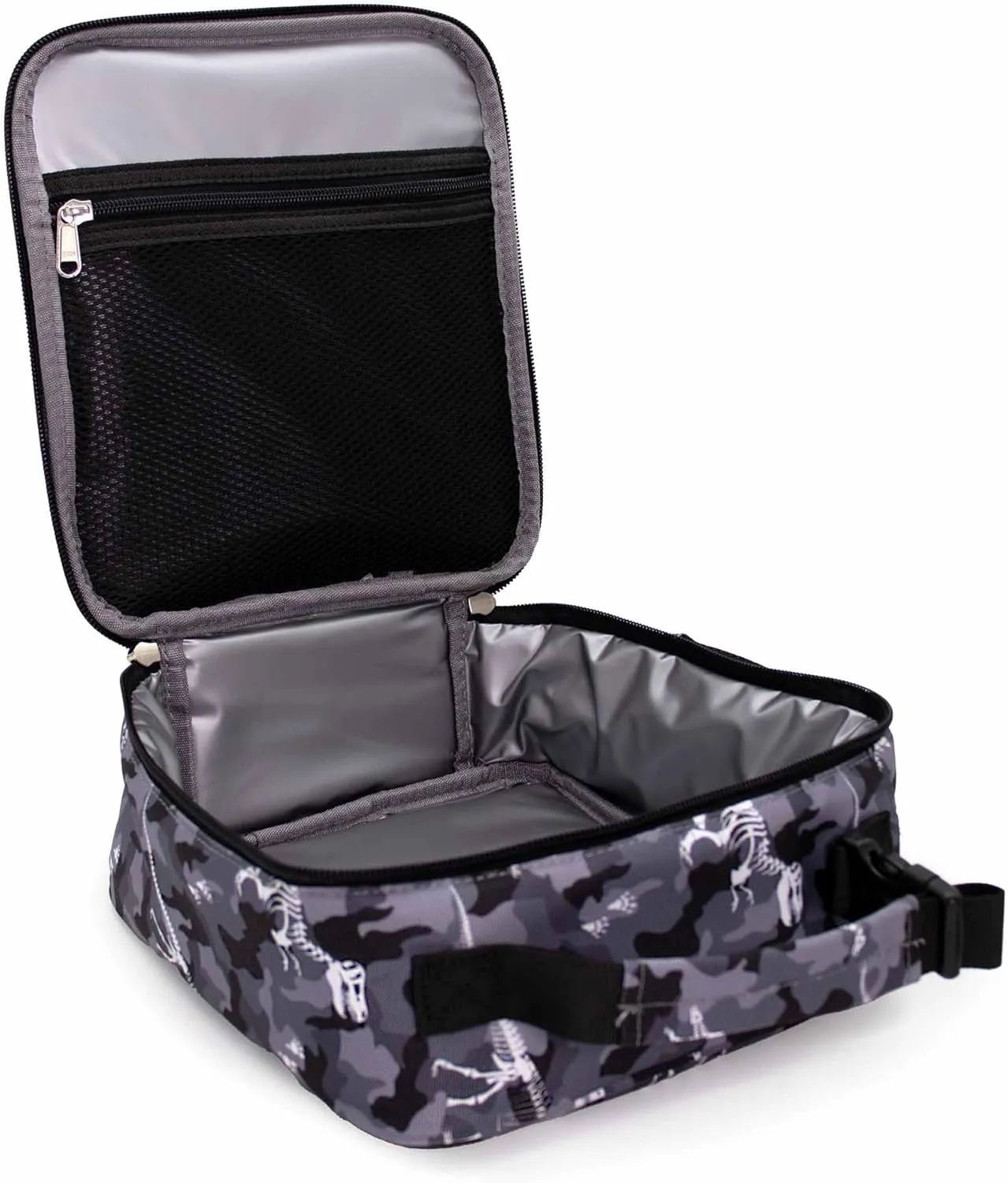 DIBSIES Personalized Adventure Collection Backpack (Camo Dinosaur Backpack and Lunch Box Combo)