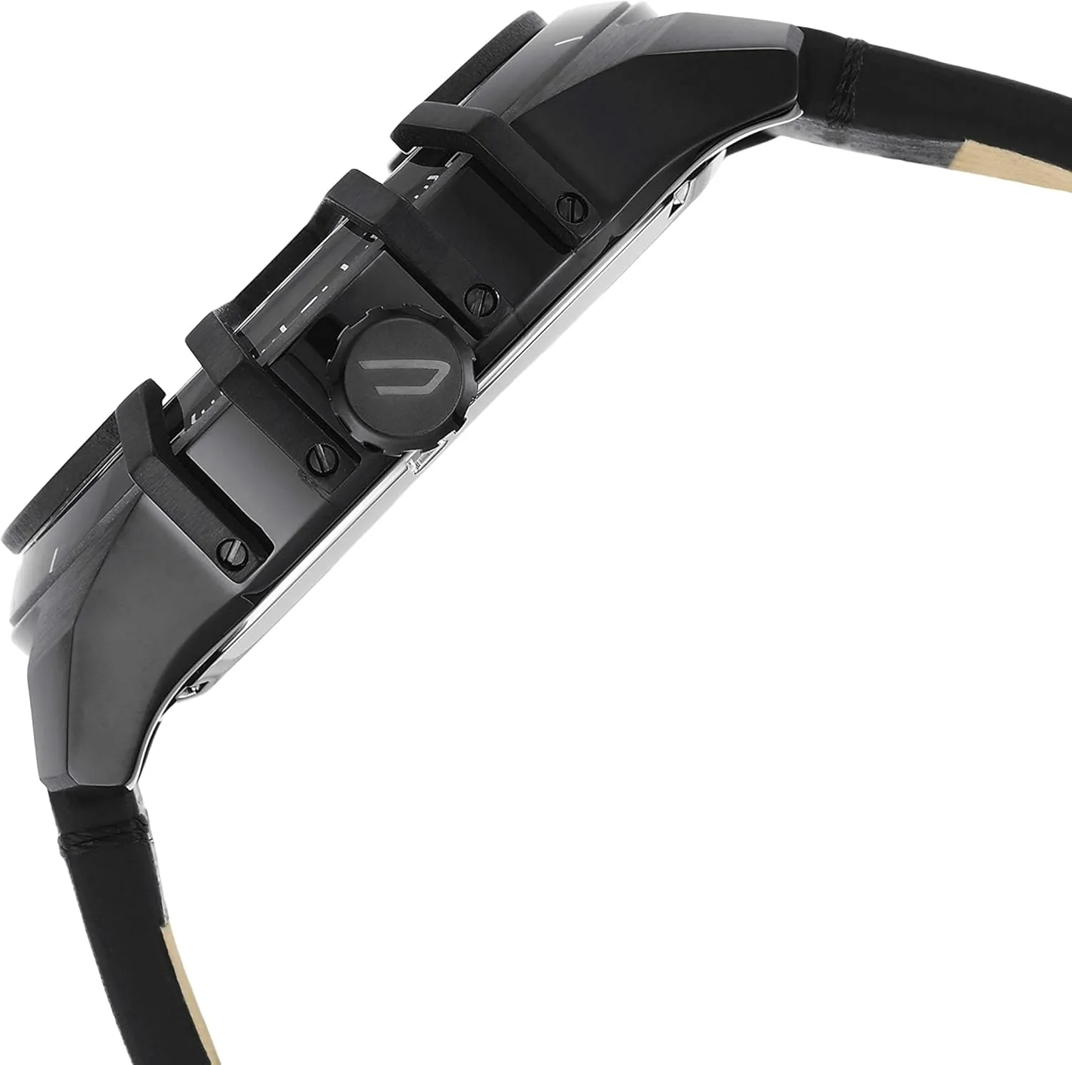 Diesel Caged Men's Watch with Stainless Steel Bracelet or Genuine Leather Band