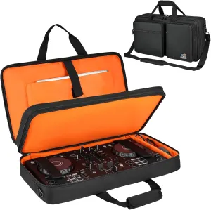 DJ Controller Case Compatible with Pioneer DDJ-FLX4/DDJ-REV1/DDJ-400/DDJ-SB3/DDJ-RB,Padded DJ Controller Storage Bag Fits for Numark Mixtrack Pro FX/Platinum FX/Roland DJ-202 (21.5 x 12 x 2.5 in)