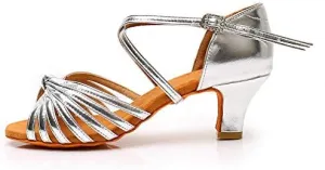 DKZSYIM Women's Latin Dance Shoes Ballroom Performance Shoes,Model NU-WZJ-CL