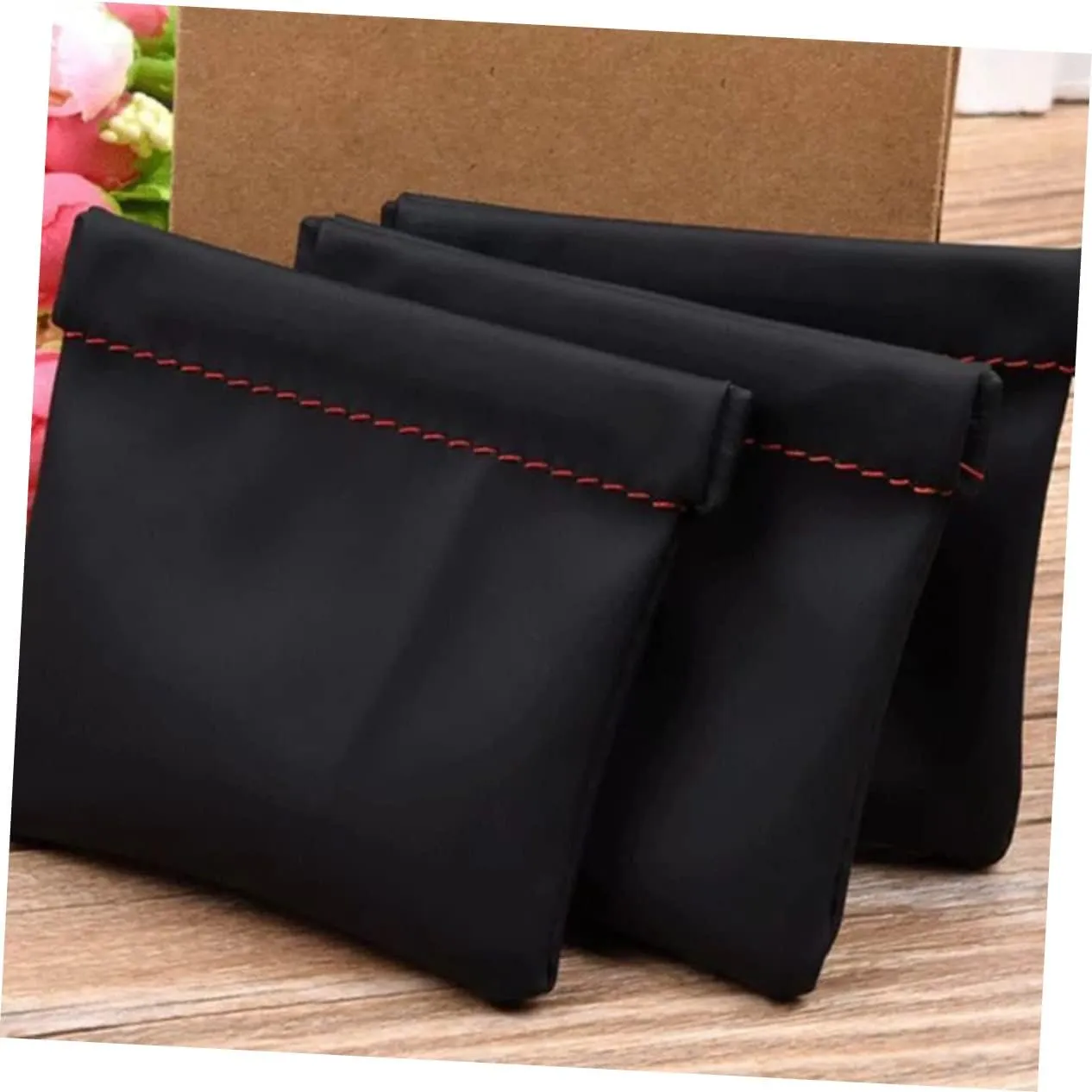DOITOOL 15 Pcs Foldable Storage Pouch Cable Organizer Bag Dsl Cable USB Cable Travel Charging Bag Portable
