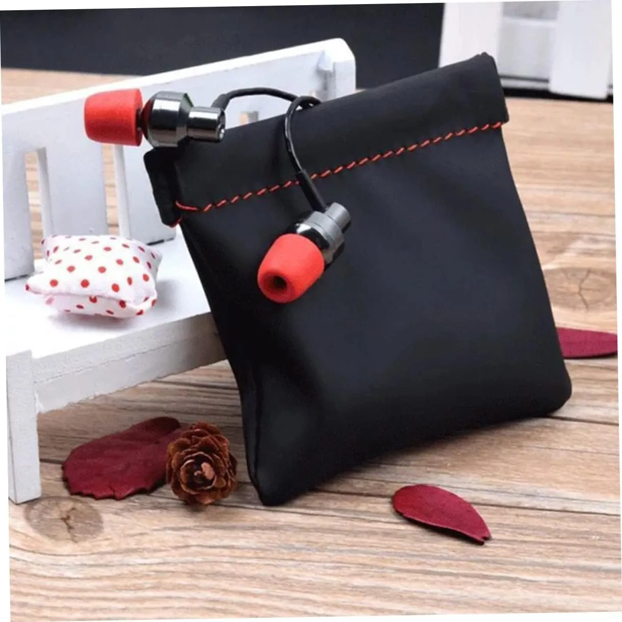 DOITOOL 15 Pcs Foldable Storage Pouch Cable Organizer Bag Dsl Cable USB Cable Travel Charging Bag Portable