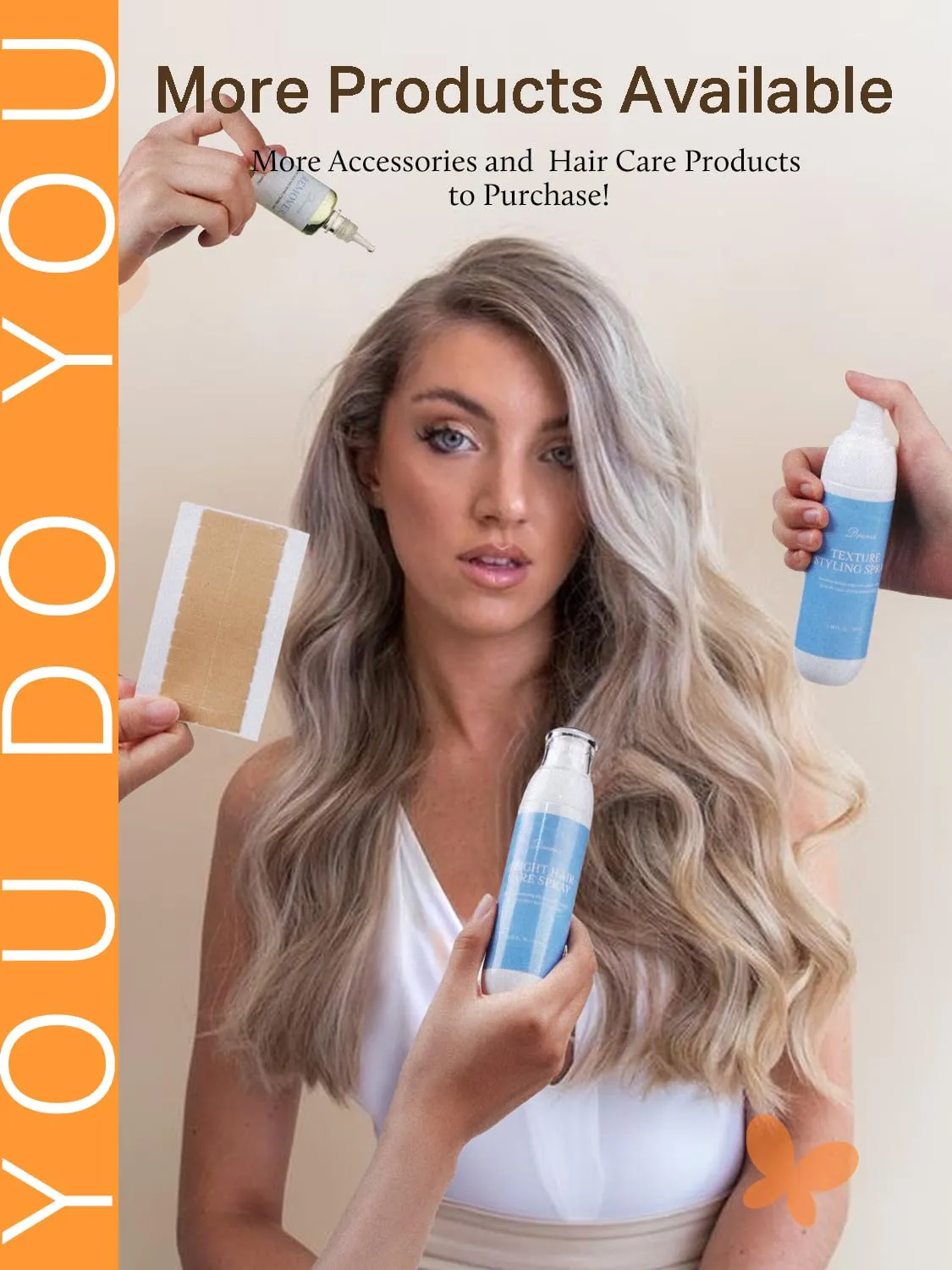 DOORES Tape in Balayage Light Ash Brown to Ash Blonde 20 Inch 10pcs 30g Human Hair Extensions Real Human Hair Straight Skin Weft