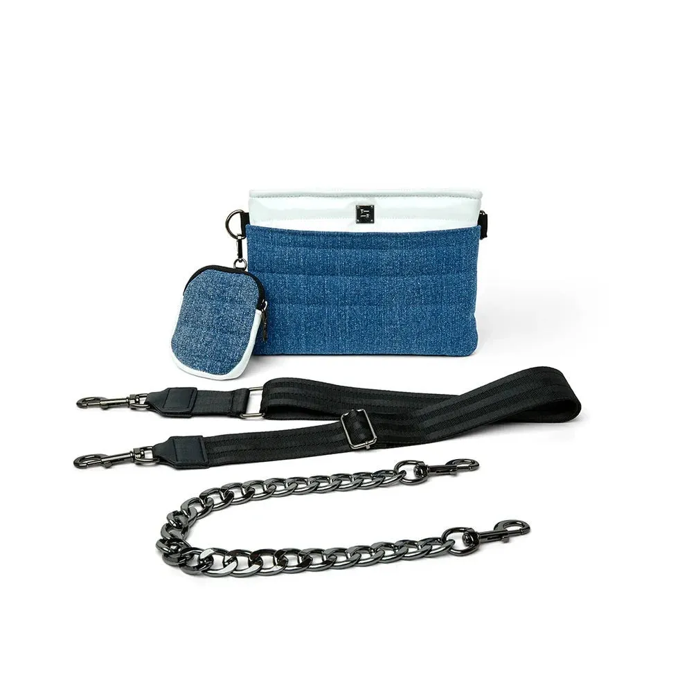 Downtown Crossbody in Traditional Stone Washed Denim