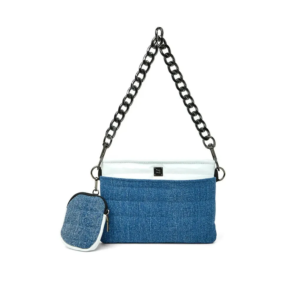 Downtown Crossbody in Traditional Stone Washed Denim