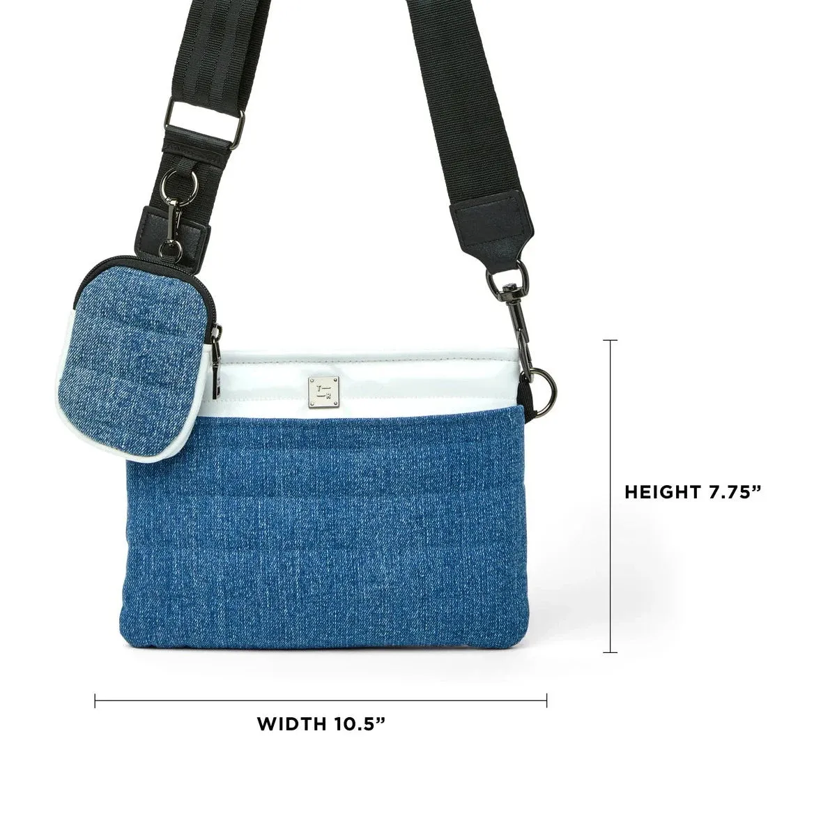 Downtown Crossbody in Traditional Stone Washed Denim